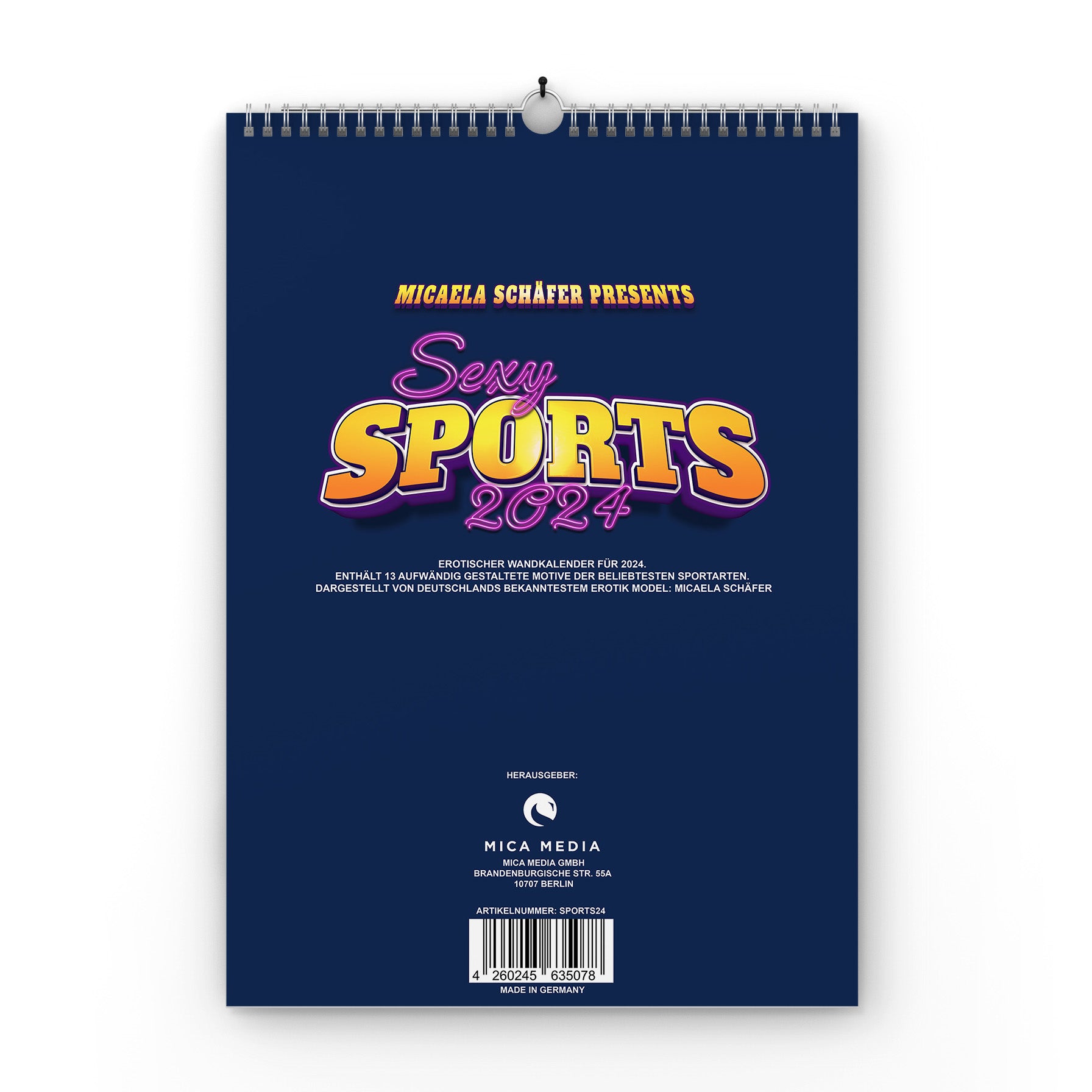 Micaela's "Sexy Sports" Kalender 2024 original signiert (inkl. Poster Sport Nord Kalender
