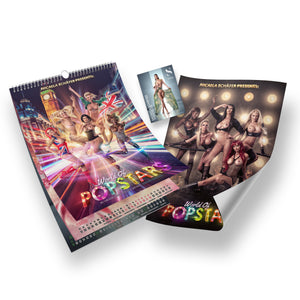 Micaela's "World of Popstars" Kalender 2023 original signiert (inkl. Poster & Autogrammkarte)